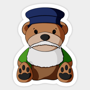 Leonardo da Vinci Teddy Bear Sticker